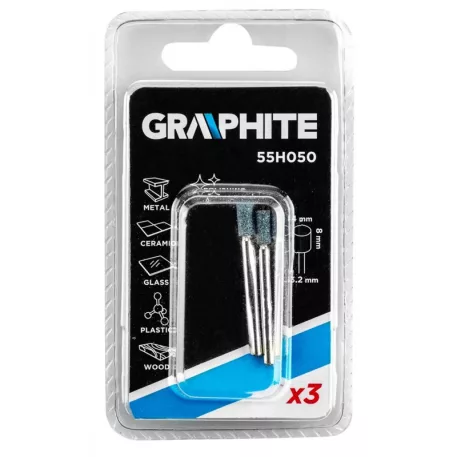 Csapos Csiszolókő Graphite 55H050 3X8mm, 3 db