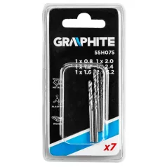 Minifúró Készlet Graphite 55H075 7 db