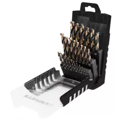   Csigafúró Készlet Graphite 55H090 Hss-Cnc 124° "Pro-Tec", 1.0 - 13.0 mm 25 Részes