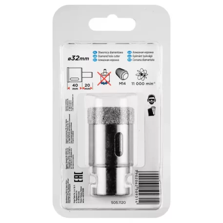 Körkivágó Graphite 55H309 Gyémántos 32 mm M 14