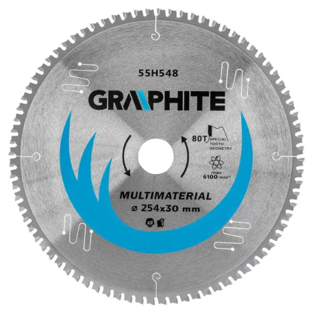 Körfűrészlap Graphite 55H548 254 X 30 mm Z80