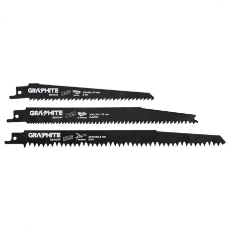 Orrfűrészlap Készlet Graphite 56H047 Hcs /3db