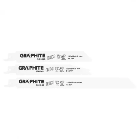 Orrfűrészlap Készlet Graphite 56H048 Bim /3db