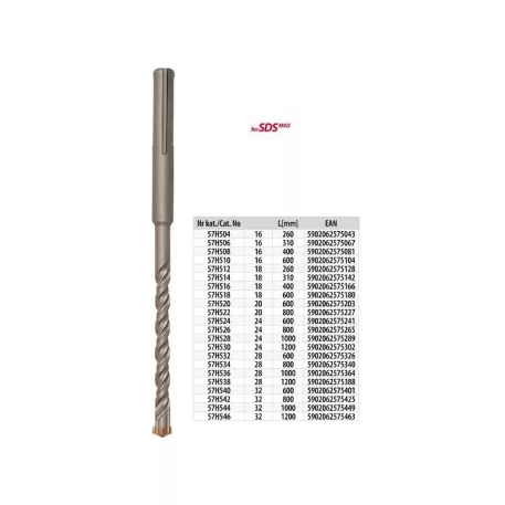 Betonfúró SDSMAX 16x 310 Graphite 57H506
