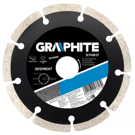 GYÉMÁNTVÁGÓ GRAPHITE 57H616 115MM SZEGMENS