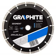 GYÉMÁNTVÁGÓ GRAPHITE 57H619 230MM SZEGMENSES