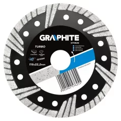 Gyémántvágó Graphite 57H625 115 mm Turbo