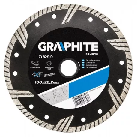 Gyémántvágó Graphite 57H628 180 mm Turbo