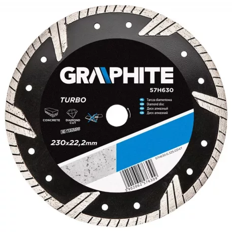 Gyémántvágó Graphite 57H630 230 mm Turbo
