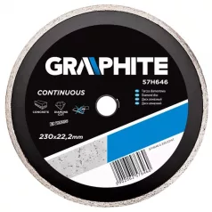 Gyémántvágó Graphite 57H646 230 mm Vizes
