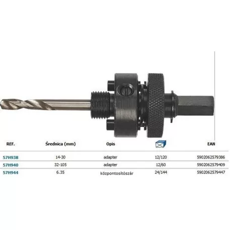 ADAPTER LYUKFŰR-HEZ GRAPHITE <30 MM 57H938