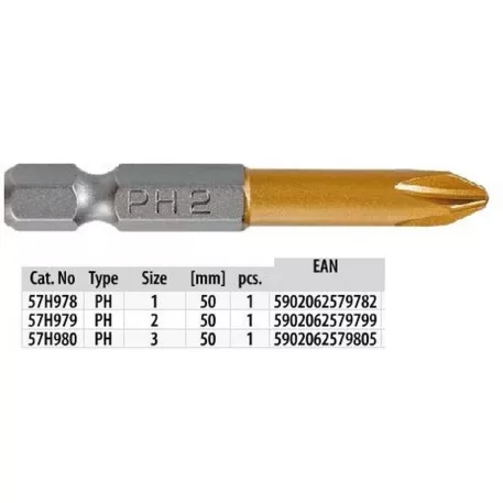 Behajtótüske Graphite 57H978 PH1 50 mm