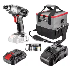   Akkus Gépkészlet Graphite 58G012-S15 Energy+ 18V Ütvecsavarozó 1/4"