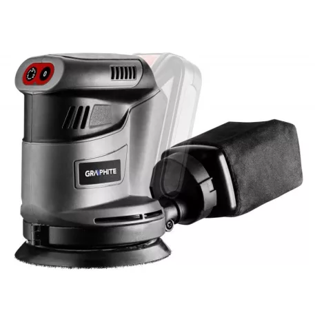 Graphite Akkus Excentercsiszoló 58G014 Energy+ 18V, LI-ion, 125 mm, Akku Nélkül