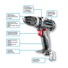 Graphite Akkus Fúró Csavarozó 58G019 Energy+ 18V LI-ion, 13 mm, Szénkefe Mentes, Akku Nélkül