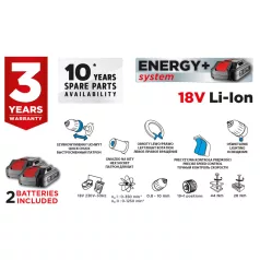   Graphite Akkus Ütvefúró 58G020-Set2 Szénkefe Nélküli, 2 db Akku+Töltő