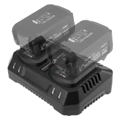   GRAPHITE Akkumulátortöltő Dupla 58G085-1 Energy+ Egyakkus Rendszerhez, 240W, 2X3A