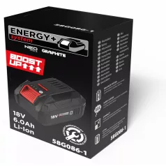   GRAPHITE Akkumulátor 58G086-1 Energy+ Egyakkus Rendszerhez, 6Ah, 18V, Boost Up