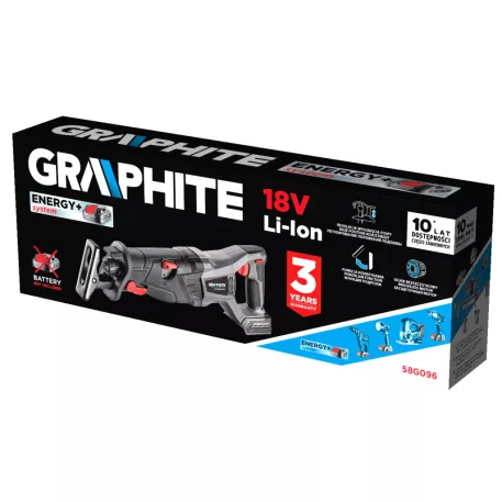Graphite Akkus Orrfűrész  Energy+ 58G096 18V Li-Ion , Akku Nélkül