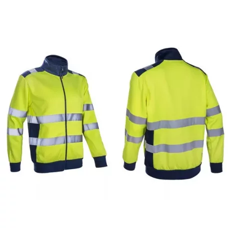 Gokkan hi-viz sárga cipzáras pulóver M
