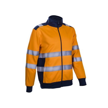 Gokkan Hi-Viz narancs cipzáras pulóver (XL)