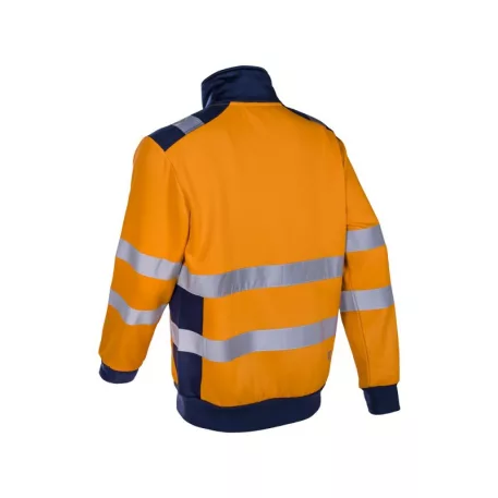 Gokkan Hi-Viz narancs cipzáras pulóver (XL)