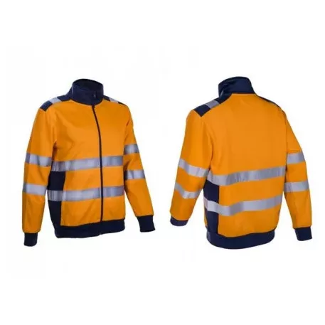 Gokkan Hi-Viz narancs cipzáras pulóver (XL)
