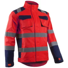 Hibana kabát hv piros/sötétkék (XL)