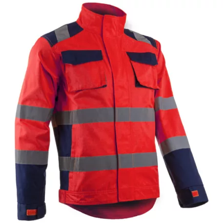 Hibana kabát hv piros/sötétkék (XL)