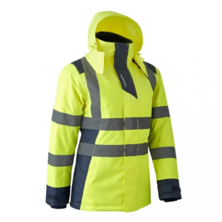 Coverguard Hora fluo női télikabát sárga/sötétkék (S)