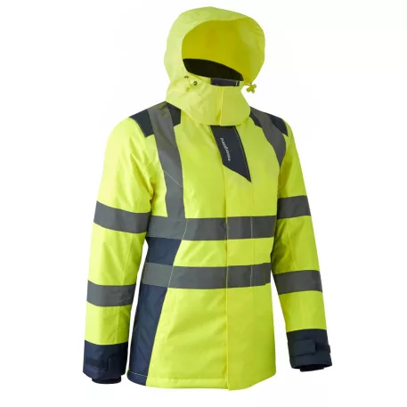 Coverguard Hora fluo női télikabát sárga/sötétkék (XS)