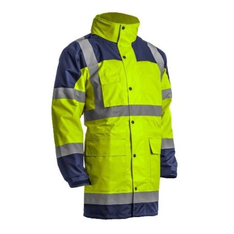 Hydra Hi-Viz sárga PU esőkabát (XL)