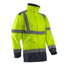 Kazan kombinálható Hi-Viz sárga esőkabát (XL)