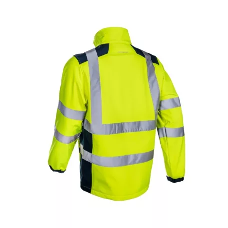 Kanpa HI-VIZ sárga softshell dzseki S