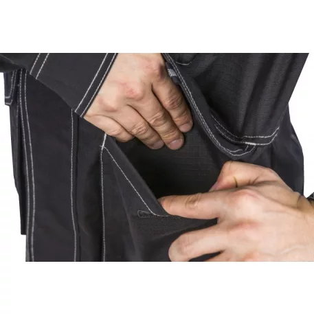 Orosi fekete ripstop munkakabát (XL)