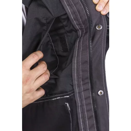 Orosi fekete ripstop munkakabát (4XL)