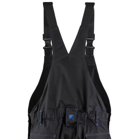 Telica fekete/kék melles nadrág (4XL)