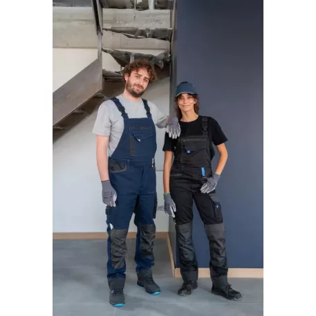 Telica farmerkék melles nadrág (L)