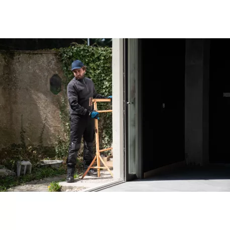 Telica fekete/kék deréknadrág (L)