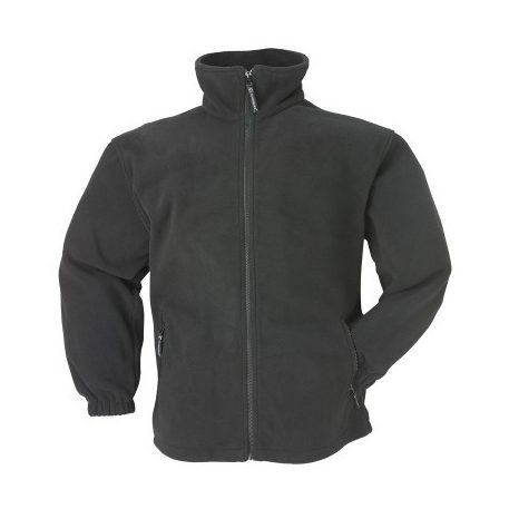 Polár Pulóver Cipzáros Fekete (XL)