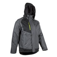 Yuzu Szürke-Fekete Ripstop Téli Kabát Kapucnival (XL)