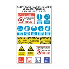   Az építkezés teljes területén az alábbi szabályok betartása kötelező! - Aluszendvics panel, 600*1000 mm