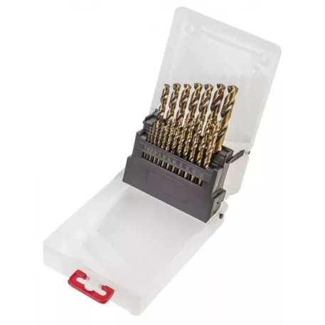 Csigafúró Készlet Verto 60H812 Hss-G, 1.0 - 10.0 mm, 19 db