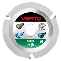 Vágókorong Verto 61H198 125x 22.2 mm Fához