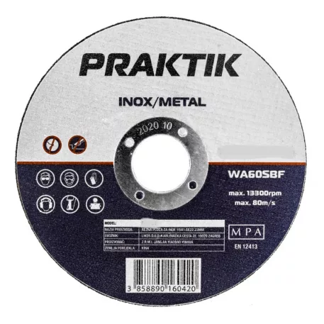 Praktik Vágókorong 125x1,0 inox/ p002