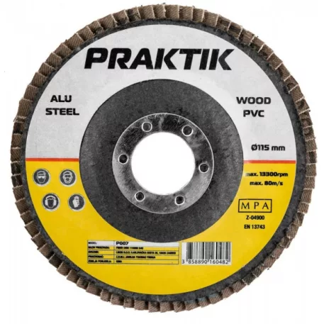 PRAKTIK Csiszolótárcsa p009 115 A80