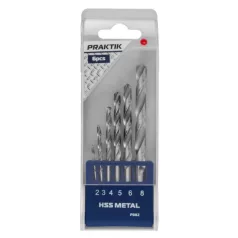 PRAKTIK Csigafúró készlet hss 6 részes, 2-8 p082