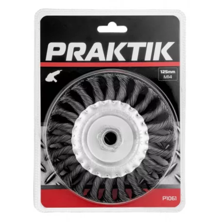 PRAKTIK Drótkorong sodrott 125 mm M14 / P1061