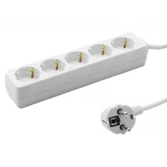 Praktik Elosztó 5-ös, 3 m kábellel 3x1,5mm2/ p119