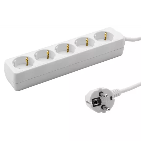 Praktik Elosztó 5-ös, 3 m kábellel 3x1,5mm2/ p119